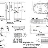 Weld-On Spring Latch (B2598LP)