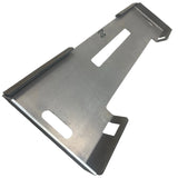 ASV / Terex Blank Mount Plate (Raw) - Side View
