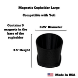 Magnetic Cupholder — Universal Steel-Surface Mount — TractorPrint (view 2)