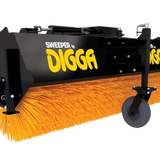 Skid Steer Angle Broom Sweeper — Manual Adjustable — American-made by Skid Steer Nation