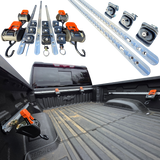 Truck bed tie down system